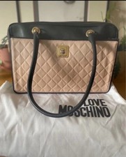 Pink &Black Leather Love Moschino Shoulder Bag Brand New with Dust Bag