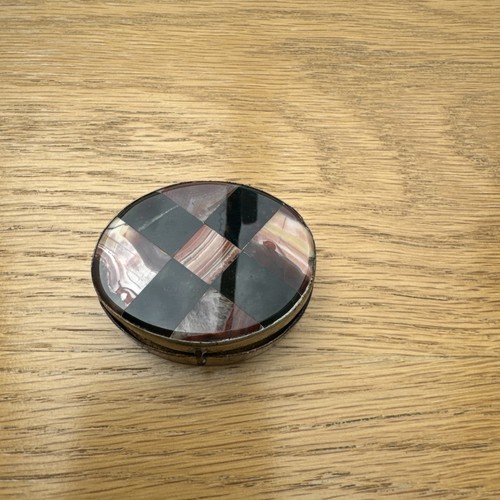 Plaid scottish snuff boxinlaid - plaid,