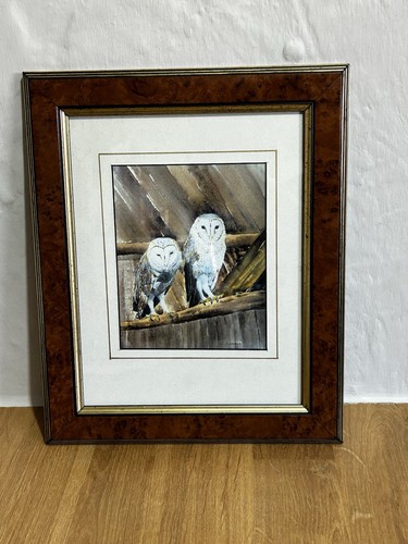 Vintage owl print wood - vintage,