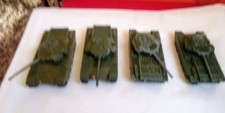 4 Dinky Centurion tanks no.651 needing attention.