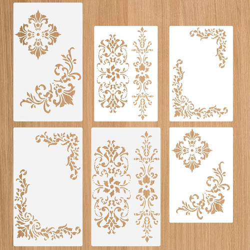 Pcs craft stencils reusable - 6,