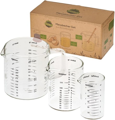 Treebox glass measuring jug - glass,