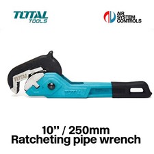 Total Tools carbon steel ratcheting pipe wrench 10" / 250mm stilson