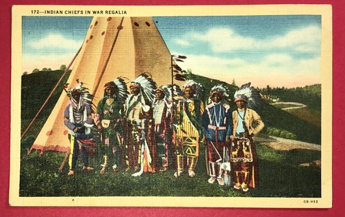 Postcard native american - postcard,