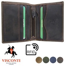 Mens RFID Wallet Real Leather