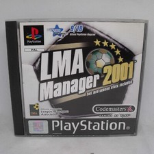 LMA Manager 2001 PS1 Game With