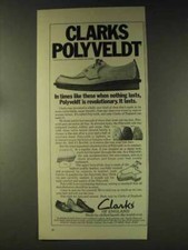 1976 Clarks Polyveldt Shoes Ad