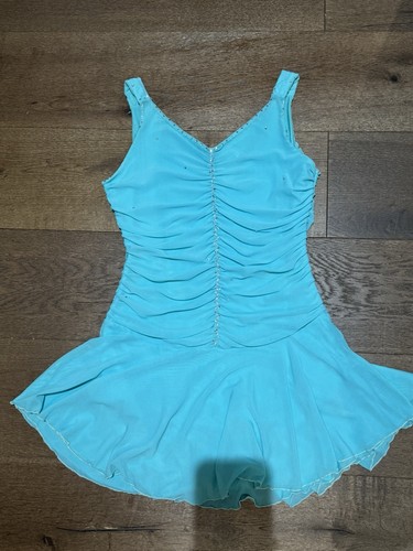 Turquoise figure skating - figure, dress