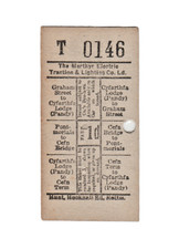 Tram ticket merthyr electric - ticket,