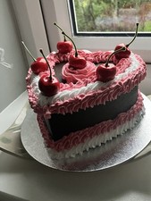 Fake Cake. Heart Shaped