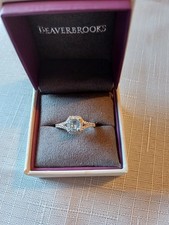 18ct White Gold Aqua Diamond