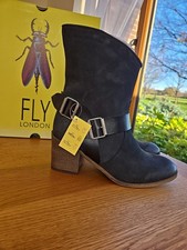 Fly London Women's Daan165fly Western Boot Uk Size 6 Black