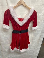 Ladies ANNE SUMMERS Santa Dress UK M - CG S40