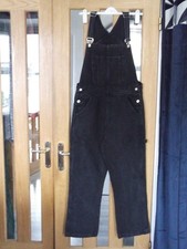 Ladies Black Dungarees, Shein, Size L