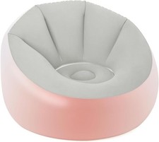 Bestway Inflatable Chair Outdoor Armchair with LED Lights 102x97x71 cm Grey -New