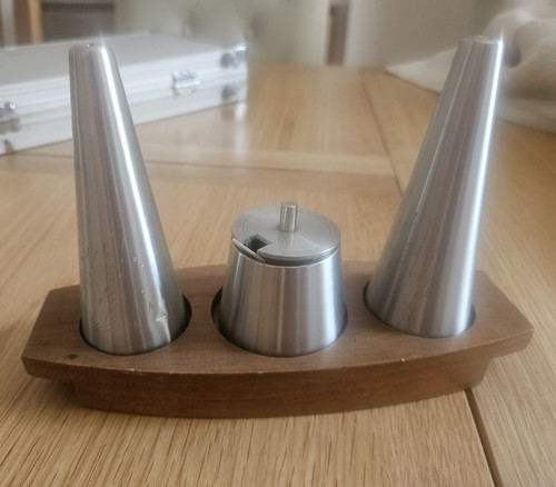 Pewter salt pepper condiment - pewter, salt/pepper/condiment