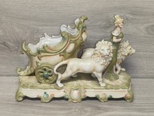 Diana the Huntress with Chariot and Lions - In the style of Royal Dux