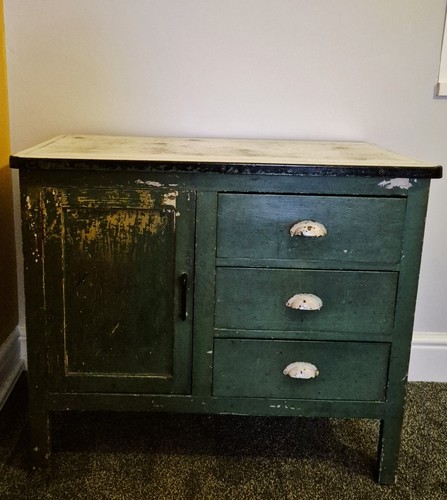 Vintage hoosier cabinet 1940s - hoosier,