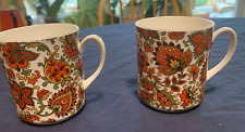 Ashley bone china mugs-set of 2 FREE POST LOWER PRICE