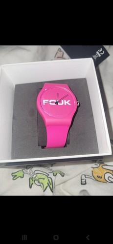 Fcuk analogue watch pink - fcuk,