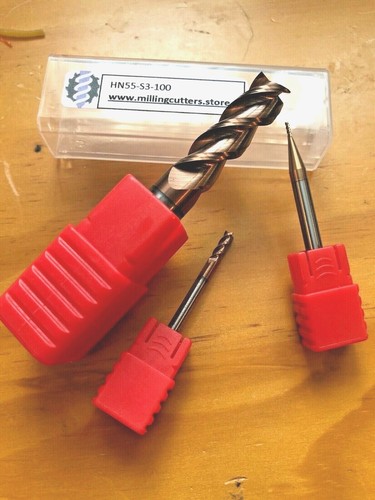 Hn55 solid carbide flute - solid, 3