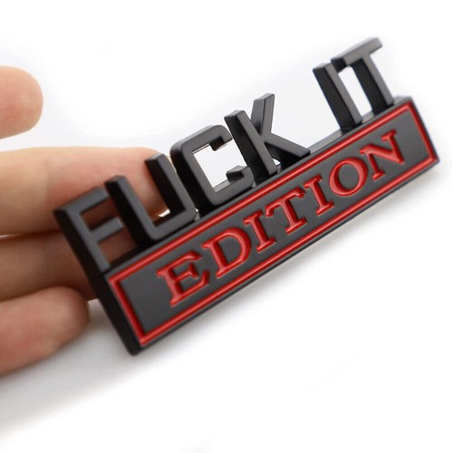 Metal fuck edition logo - 3d, fuck-it