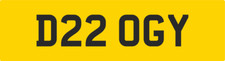 DOGGY VAN REG NUMBER PLATE D22