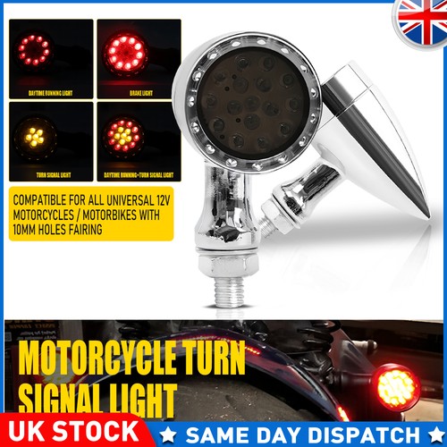 2pcs led chrome bullet turn - chrome,