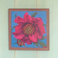 Ehrman MINI TREE PEONY by ELIAN McCREADY rare TAPESTRY needlepoint COMPLETED KIT