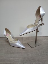 Women's PINK White Satin