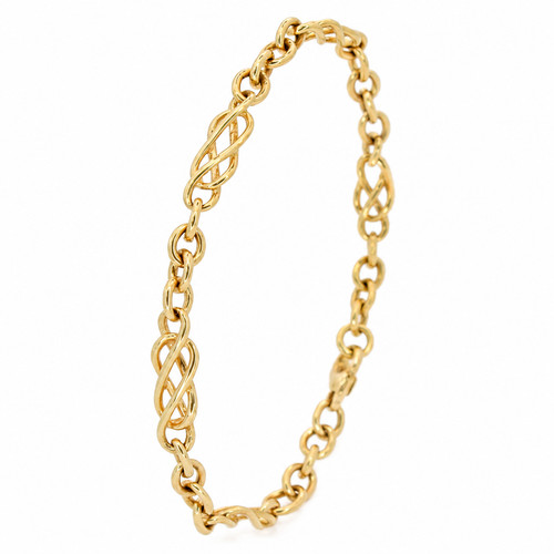 Gold bracelet 9ct yellow - gold,
