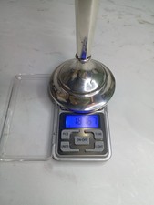 Hallmarked Antique 1840 Sterling Silver 80 Candle Stick Holder 187.67grams