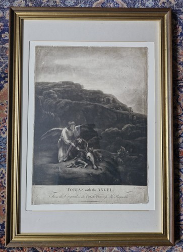 Stunning mezzotint print - stunning, by