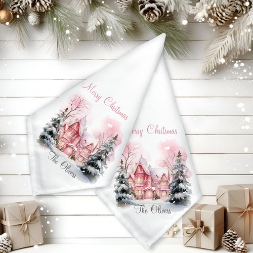 Personalised pink festive
