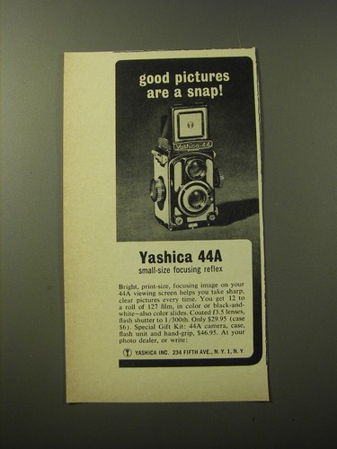 1960 yashica 44a camera - 1960,