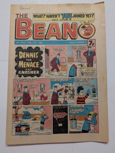 Beano comic 1956 - no, january