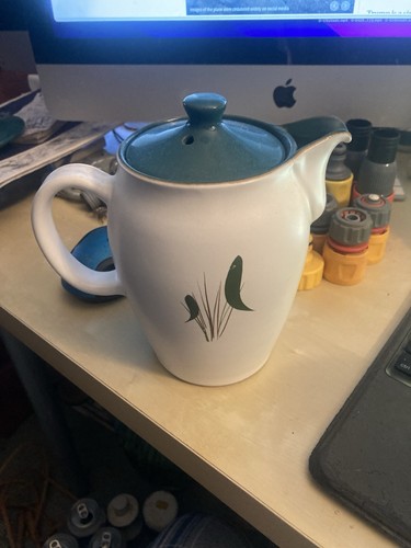 Denby greenwheat coffee pot - greenwheat,