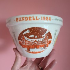 VINTAGE RETRO CARLTON WARE ENGLAND CHRISTMAS PUDDING BOWL - CUNDELL 1986 -  