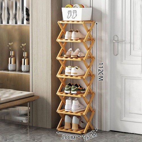 Adjustable folding bamboo shoe - folding,
