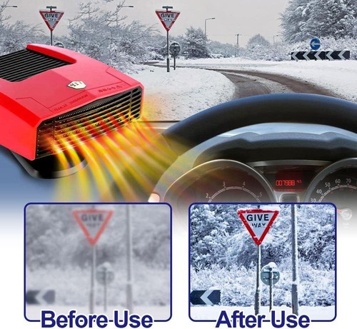 Portable car heater fan - 2-in-1,