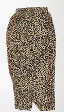 Topshop Womens Beige Animal