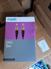 5m Coaxial BNC Cable Gold