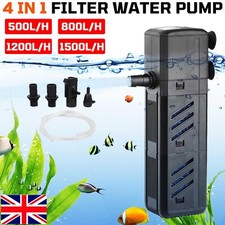 4 in 1 Aquarium Fish Tank Filter Water Pump Internal Purifier Filter Oxygen Wave