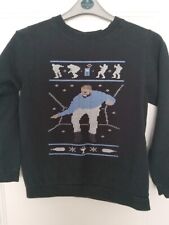 DRAKE UGLY CHRISTMAS SWEATSHIRT JUMPER BLING SIZE LADIES SMALL