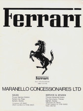 Ferrari Range 1980-81 UK