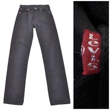 LEVIS Vintage 501 Jeans 39/34 Black Denim Relaxed Straight Leg Levi's Rockabilly