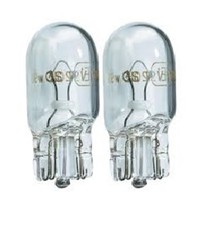 Front Side Light Bulbs - Pair W5W 12v 5w T10 Capless (SD501) Fit Saab / Seat