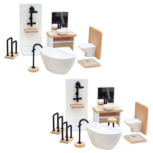 Scale dollhouse bathroom - scale,