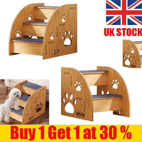 Steps pet ramp wooden dog - 2/3,