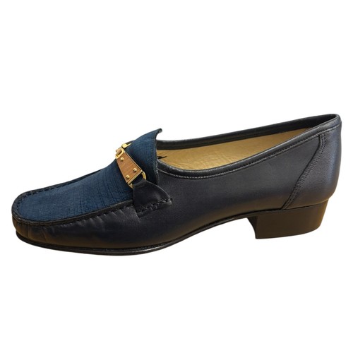 Shoes ladies navy leather - hb,